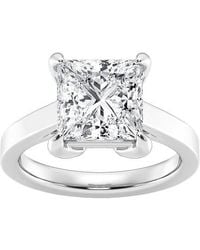 Lab Grown Diamonds - 14K 7.00 Ct. Tw. Lab-Grown Diamond Solitaire Engagement Ring - Lyst