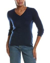 Forte - Basic V-Neck 100% Cashmere Pullover - Lyst
