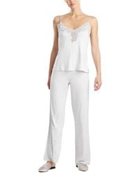 Natori - Feathers Essentials Lace Cami Pajama Set - Lyst