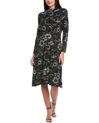 Johnny Was - Petite The Janie Favorite Seamed Mock Neck Midi Dress - Lyst