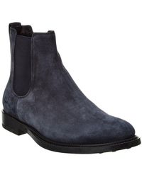 Tod's - Suede Bootie - Lyst