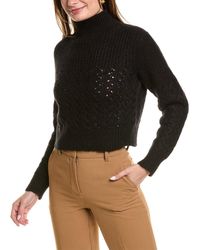 Rebecca Taylor - Chainette Turtleneck Wool & Alpaca-blend Sweater - Lyst
