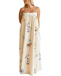 Esea - Linen-Blend Dress - Lyst