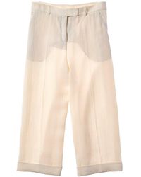 Akris - Florella Linen & Wool-Blend Pant - Lyst