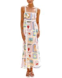 Esea - Linen-Blend Dress - Lyst