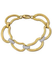 Rina Limor - 14K Two-Tone 0.93 Ct. Tw. Diamond Link Bracelet - Lyst