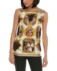 Burberry - Montage Silk Top - Lyst