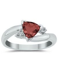 Gem Spark - 14K 0.78 Ct. Tw. Diamond & Garnet Ring - Lyst