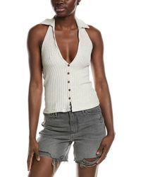 Project Social T - Austin Collared Button Front Top - Lyst