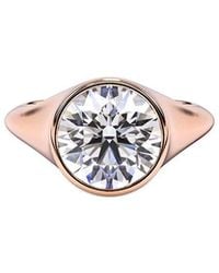Lab Grown Diamonds - 14K Rose 3.00 Ct. Tw. Lab-Grown Diamond Ring - Lyst