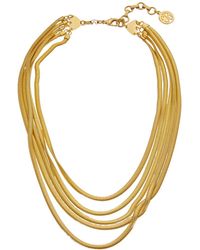 Ben-Amun - Ben-amun Cobra 24k Plated Necklace - Lyst