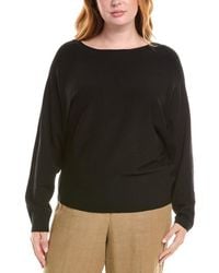 Lafayette 148 New York - Asymmetric Dolman Silk-blend Sweater - Lyst