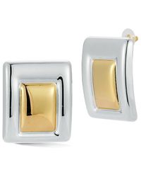Glaze Jewelry - Plated Sculpted Square Drop Earrings - Lyst