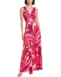 Eliza J - Sleeveless Printed Maxi Dress - Lyst