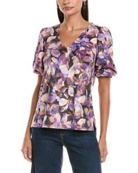 tyler boe - Claire Microsuede Top - Lyst