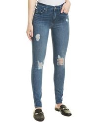 7 For All Mankind 7 For All Mankind Gwenevere Birdie 2 High-rise Ankle Cut - Blue