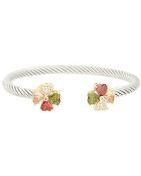 Juvell - Topaz Cz 18K Plated Bangle Bracelet - Lyst