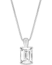 Amairah - 14K 3.00 Ct. Tw. Lab-Grown Diamond Solitaire Pendant Necklace - Lyst