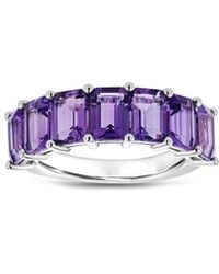 Diana M. Jewels - Fine Jewelry 14k Amethyst Half-eternity Ring - Lyst