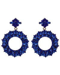 Eye Candy LA - Luxe Collection Crystal Riley Loop Earrings - Lyst
