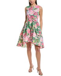 Shoshanna Heart-Embroidered Illusion Mini Dress in White | Lyst