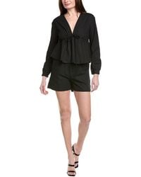 7021 - 2Pc Long Sleeve Top & Short Set - Lyst