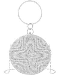 Tiffany & Fred Paris - Tiffany And Fred Paris Round Woven Metallic Clutch - Lyst