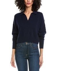 Femme Society - V-Neck Cashmere-Blend Sweater - Lyst