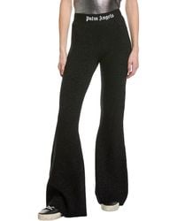 Palm Angels - Wide Leg Knit Wool-Blend Pant - Lyst