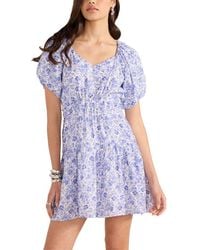 MINKPINK - Evelyn Puff Sleeve Mini Dress - Lyst