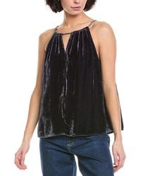 Velvet By Graham & Spencer - Aleaha Silk-Blend Top - Lyst