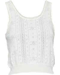 Celine - Triomphe Logo Cropped Tank, Size Int (Authentic Pre-Loved) - Lyst