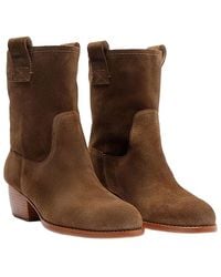 FARM Rio - Soft Suede Leather Boot - Lyst