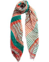 Blue Pacific - Starburst Stripe Wrap Scarf - Lyst