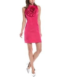 Gracia - Floral Applique Mini Dress - Lyst