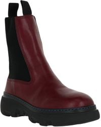 Burberry - Leather Boot - Lyst