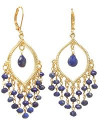Rachel Reinhardt Jewelry - 14K Over Lapis Chandelier Earrings - Lyst