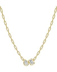Lab Grown Diamonds - 18K Over 1.70 Ct. Tw. Lab-Grown Diamond Necklace - Lyst