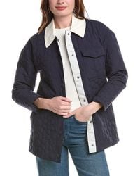 NVLT - Floral Embossed Quilted Jacket - Lyst
