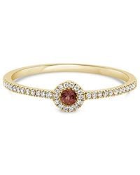 Sabrina Designs - 14K 0.05 Ct. Tw. Diamond Tourmaline Birthstone Ring - Lyst