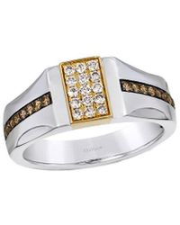 Le Vian - For Him 14K Two -Tone 0.49 Ct. Tw. Diamond Ring - Lyst