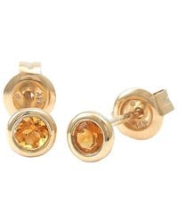 Gemstones - Classic 14K 0.20 Ct. Tw. Citrine Earrings - Lyst