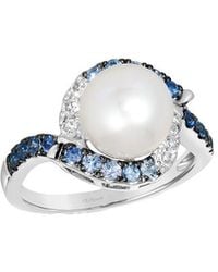 Le Vian - Le Vian Denim Balayage 14k 0.70 Ct. Tw. Sapphire Half-eternity Cocktail Ring - Lyst