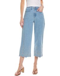Requirements - Embroidered Denim Pant - Lyst