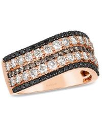 Le Vian - Le Vian Chocolate Layer Cake 14K Rose 1.06 Ct. Tw. Diamond Ring - Lyst