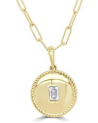 Sabrina Designs - 14K 0.26 Ct. Tw. Diamond Medallion Necklace - Lyst