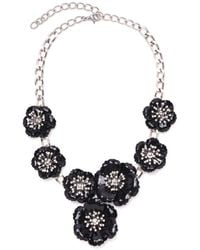 Carolina Herrera - Cz Flower Necklace - Lyst
