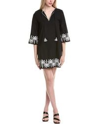 knee length dresses for ladies Johnny Was Relaxed Seam Dolman Dress-Soraya (slip) – Adelaide's Boutique