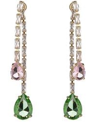 Eye Candy LA - Cz Liana Fringe Dangle Earrings - Lyst