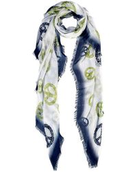 Blue Pacific - Peace Silk-Blend Scarf - Lyst